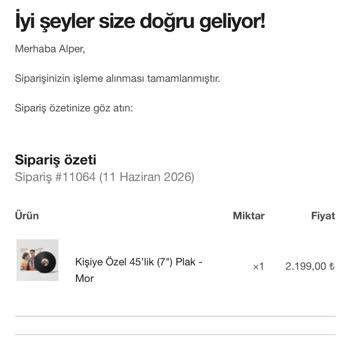 Teslim Edilmemiş Plak Ve Kargo Bilgisi Yok, Acil İade Talebi