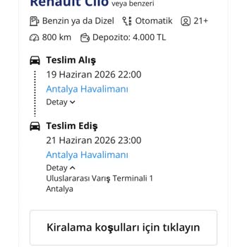 Araç Kiralama İptali Ve Ücret İadesi Talebi Enuygun’a Şikayet