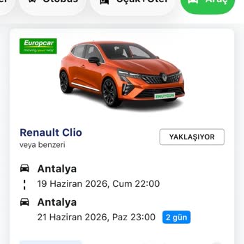 Araç Kiralama İptali Ve Ücret İadesi Talebi Enuygun’a Şikayet