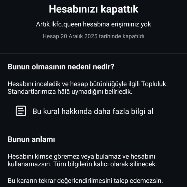 Haksız Olarak Askıya Alınan Fan Hesabının Yeniden Açılması Talebi