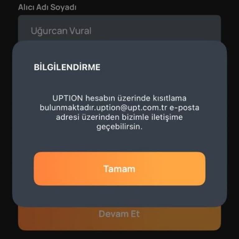 Hesabımda 158.484 TL Kısıtlamasının Nedeni Açıklanmalı Ve Para Çekimim Acil Sağlanmalı