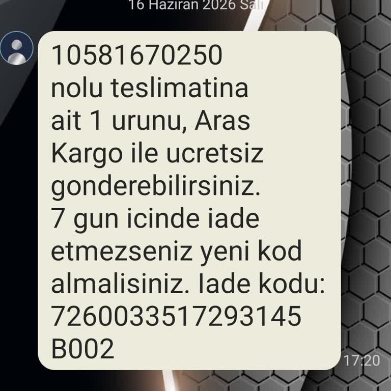 Aras Kargo'dan Alımın Gerçekleşmemesi Ve Yanıltıcı 'Evde Yoktu' Notu