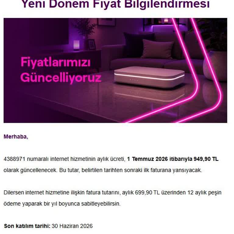 TurkNet'in Zorlayıcı Ücret Teklifi Ve Şeffaf Olmayan Fiyatlandırma Politikası