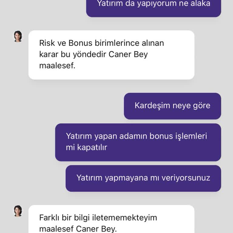 Bonus Haklarım No Bonus Durumuna Alındı