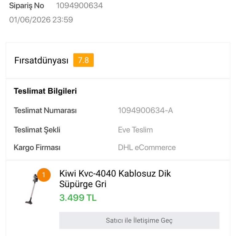 Koçtaş'tan Şarjlı Süpürge Siparişinde Teslimat Gecikmesi Ve İade Sorunu
