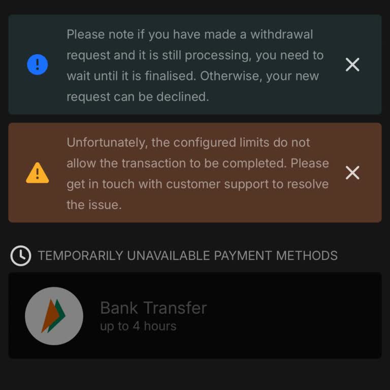 Parimatch Removed My Bank Withdrawal Option and Blocked Access to My Funds