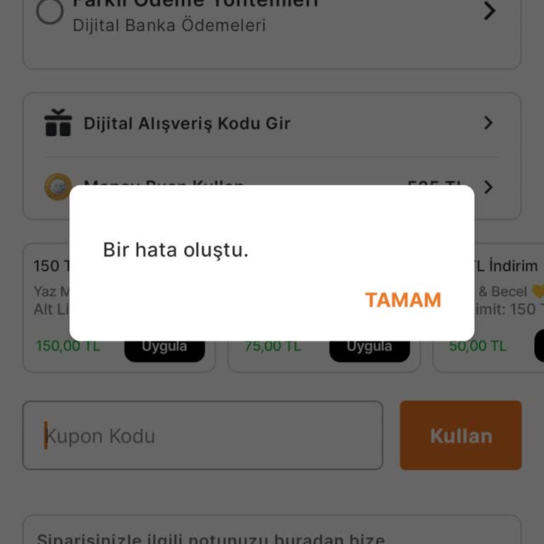 Sompo Sigorta’nın Migros İndirim Çeki Kullanılamıyor
