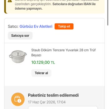 Hepsiburada’da Teslim Edilemedi İddiası Üzerine Tekrarlanan İade ve İletişimsizlik Şikayeti