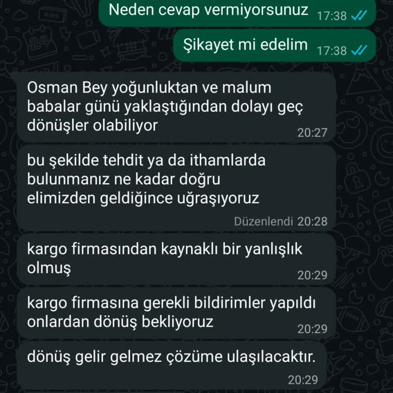 Teslim Edilmemiş 3 Kamp Sandalyesi İçin 1950 TL Tam İade