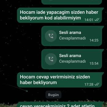 Kullanılmamış Ürünüm İçin İade Talebimin Geri Çevrilmesi Ve Satıcıdan Cevapsızlık