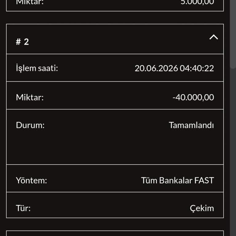 Tamamlandı Görünen Çekim, 40.000 TL Hesaba Yatırılmadı