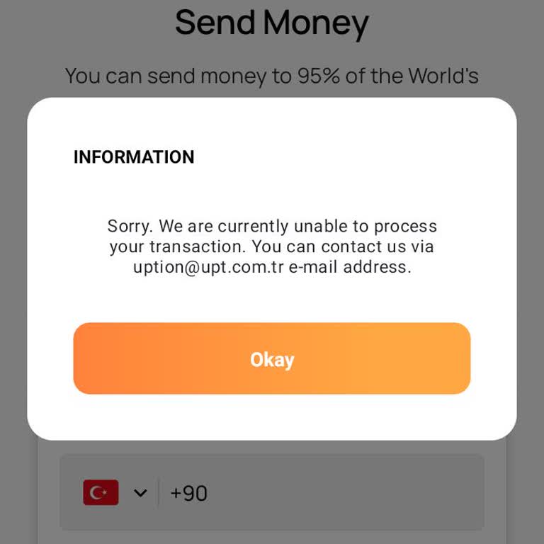 UPTION Account Unblock Request
