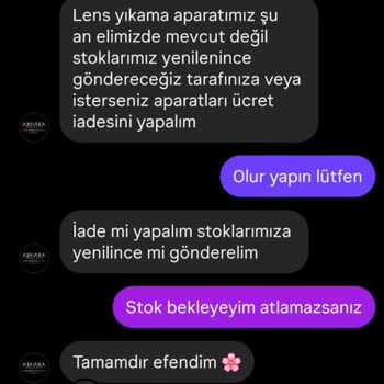 Eksik Lens Aparatları Ve Yanlış Numara İçin Acil Çözüm Talebi