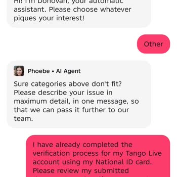Tango Account Verification Problem