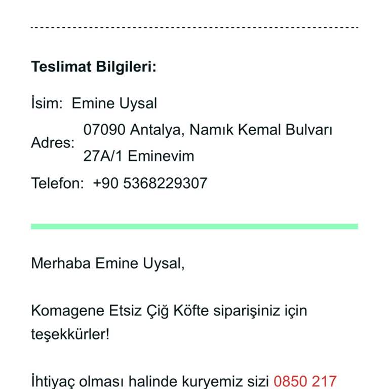 Kurye Tarafından Saygısız Ve Agresif Davranış Şikayeti