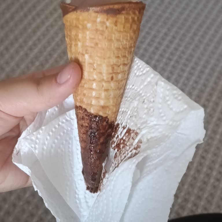 Külah Çikolatası Dondurmanın Tadı Ve Yenilebilirliğini Bozdu