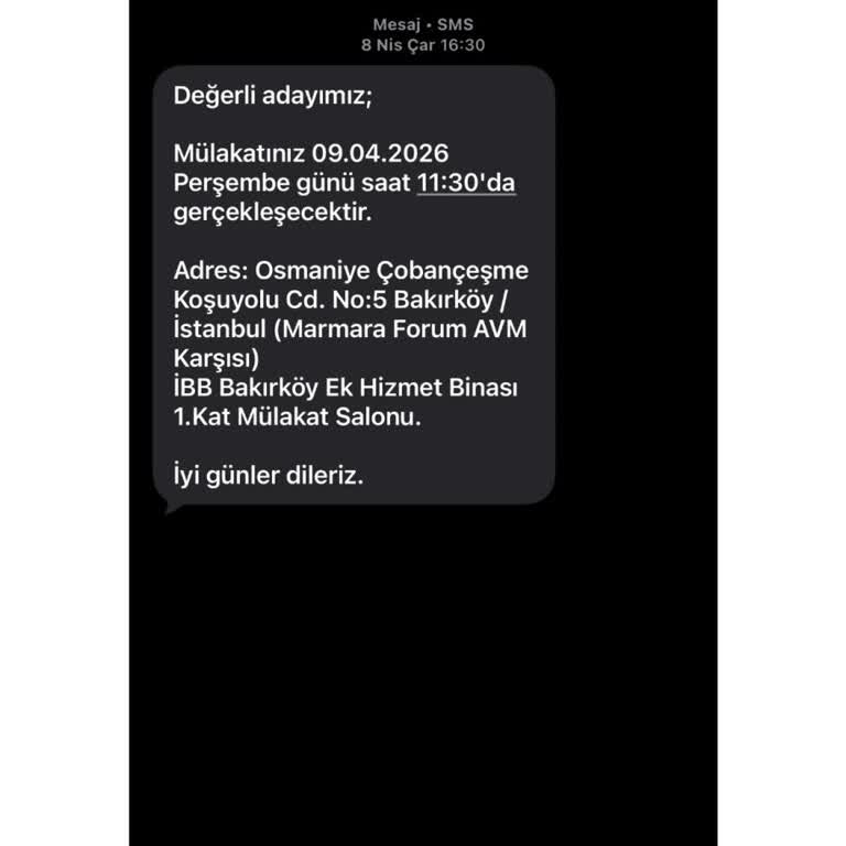 İBB Mülakat Sonrası Bilgilendirme Eksikliği