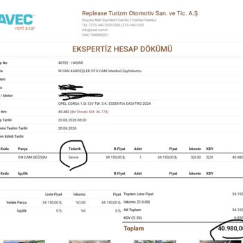 Avec Yenibosna Şubesinde Görünmeyen Cam Çatlağı İçin Haksız Ücret Talebi