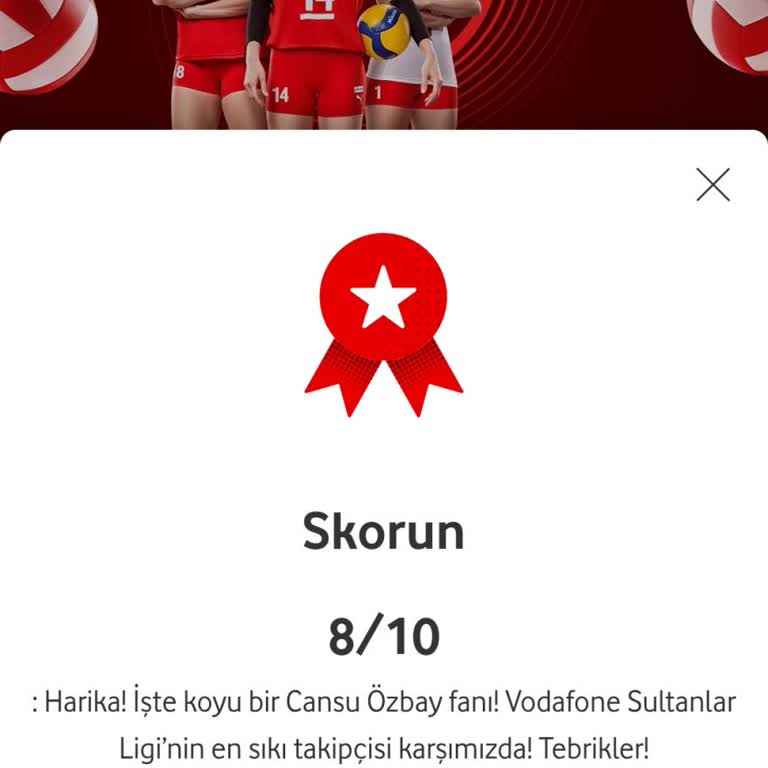 Voleybol Temalı Quizde 5 GB Hediye İnternet Paketi Tanımlanmadı