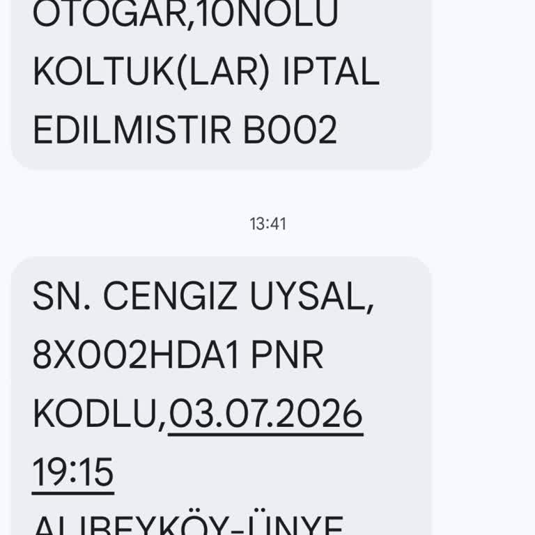 Genç Turizm Tarafından Keyfi Bilet İptali Ve Tekrar Rezervasyon Talebi