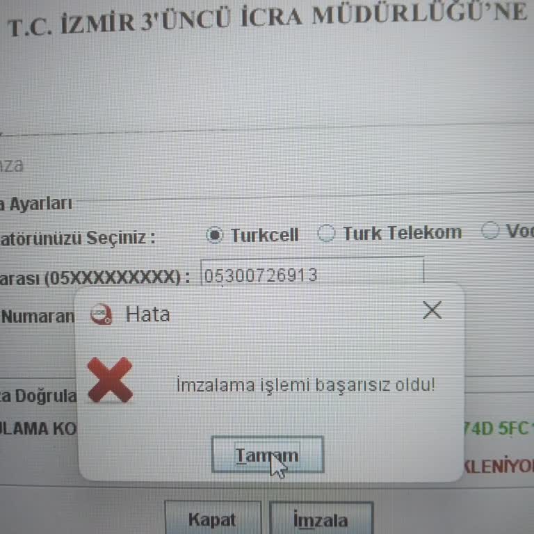 Mobil İmzam E-Devlet’te Başarısız Oluyor Acil Çözüm Talebi