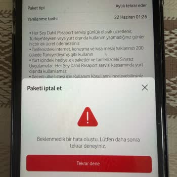Talep Edilmeyen Pasaport Paketi Ve Yüksek Fatura Şikayeti