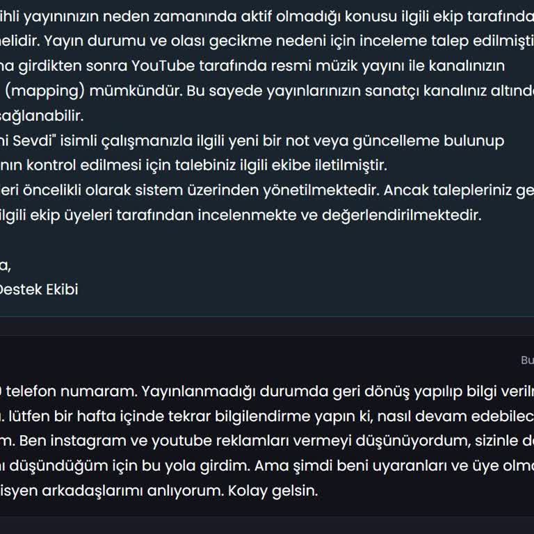 Mitas Müzik’te Ücret Ödemesi Sonrası Şarkı Yayınlanmadı Ve İletişim Yok