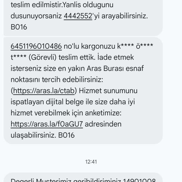 Teslim Edilmeyen Kargo Ve Şube Çalışanının Sorumsuzluğu
