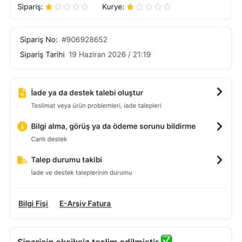 Teslim Edildiği Görünen Sipariş Elime Ulaşmadı, Çözüm Bekliyorum