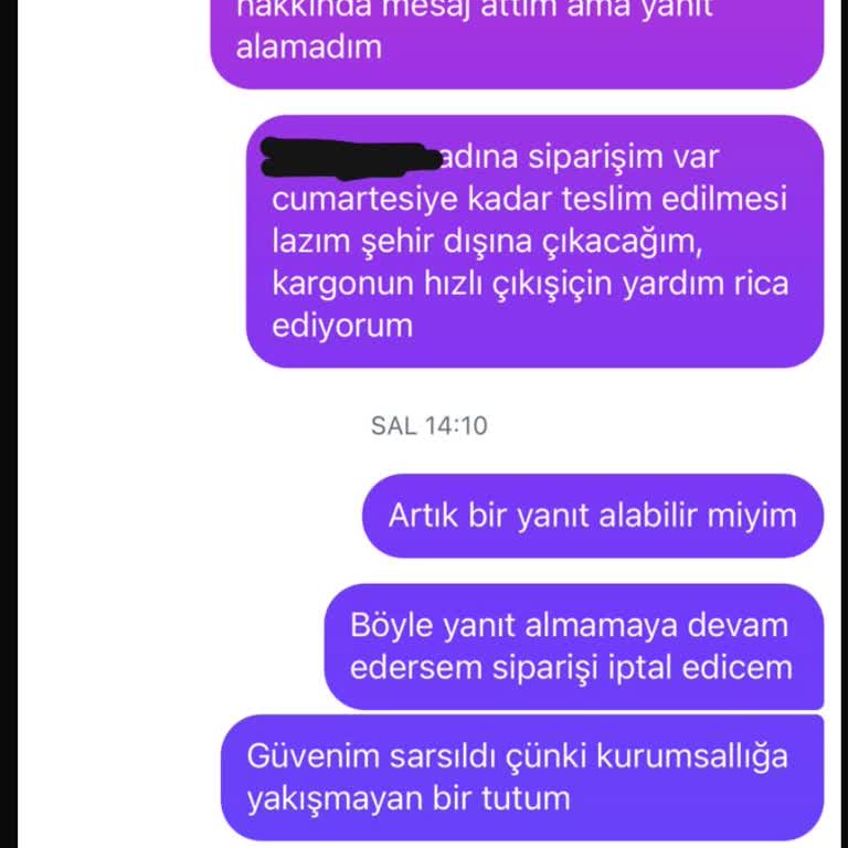 Sidelya Collection’da İletişimsiz Yaklaşım Ve Müşteri Engelleme
