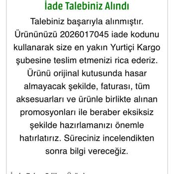 Geçersiz İade Kodu Nedeniyle Media Markt Siparişimde Mağdur Oldum