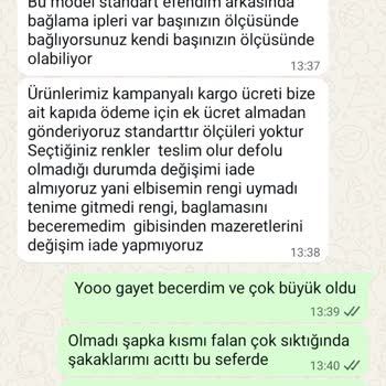 Ürün Görseliyle Farklı, Beden Büyük Ve Satıcı İade Reddetti