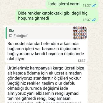 Ürün Görseliyle Farklı, Beden Büyük Ve Satıcı İade Reddetti