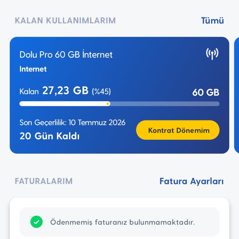 İnternet Paketi Çok Hızlı Bitiyor, Açıklama Ve Düzeltme Talebi