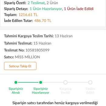 Şehir Kuponlu Siparişim 10 Gün Geçmesine Rağmen Kargoya Verilmedi Ve Trendyol Yardımcı Olmadı