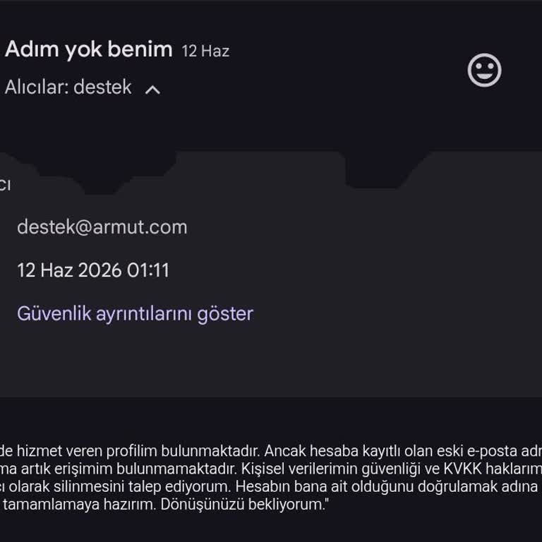 Erişemediğim Eski Hesapta Kişisel Verilerim Silinmiyor