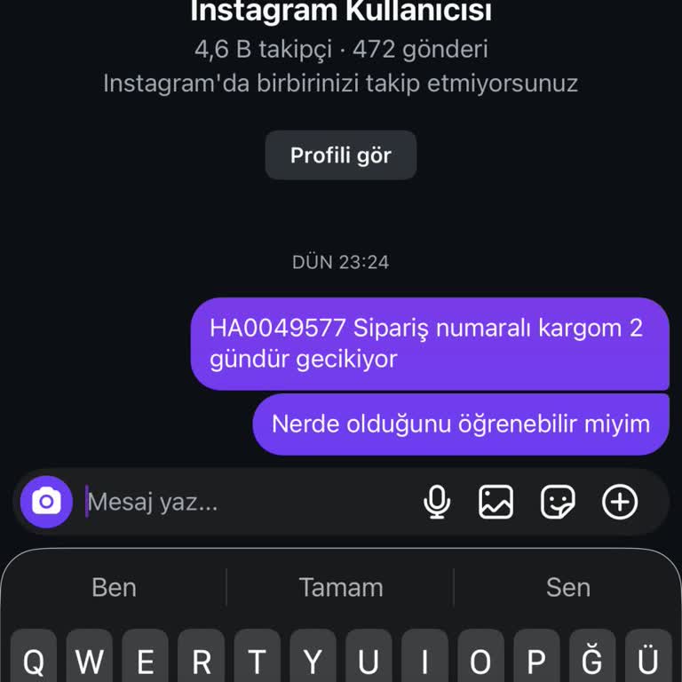 Teslimat Gecikmesi Ve Cevapsızlık Nedeniyle Mağduriyet
