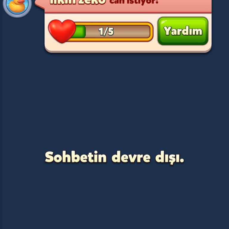 Sohbet Engeli Açıklama Ve Destek Talebi