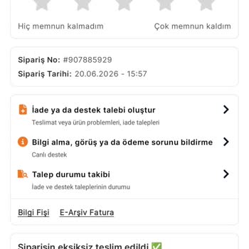 Teslim Edilmemiş Sipariş Ve Yanıltıcı Teslim Durumu