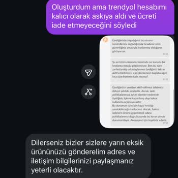 Eksik Ürün Gönderimi Ve Hesabımın Haksız Kapatılması