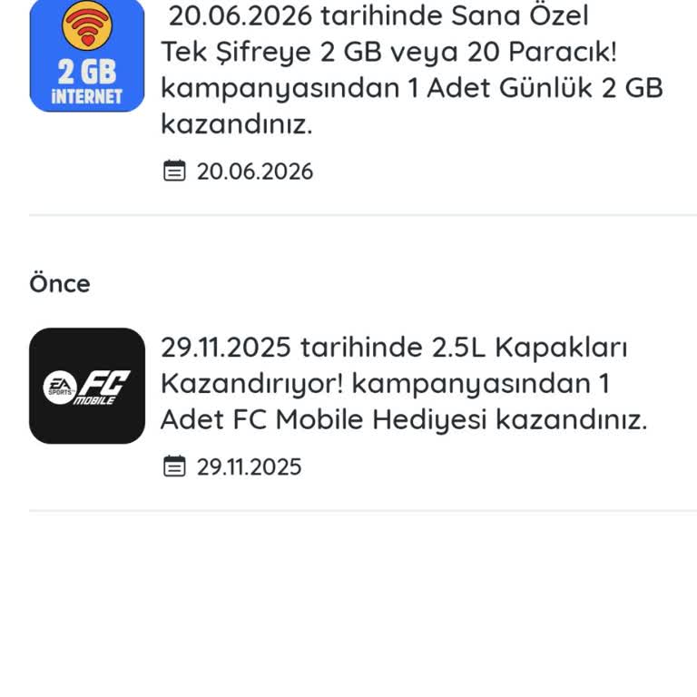 Kazandırio'dan Aldığım 2 GB İnternet Şifresi Ulaşmadı