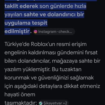 Google Play’de Sahte Roblox Uygulaması Güvenlik Tehdidi
