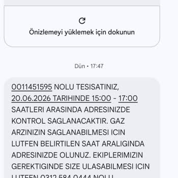 Başkent Doğalgaz Randevu İptalinde Bilgilendirme Eksikliği