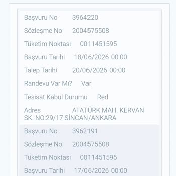 Başkent Doğalgaz Randevu İptalinde Bilgilendirme Eksikliği