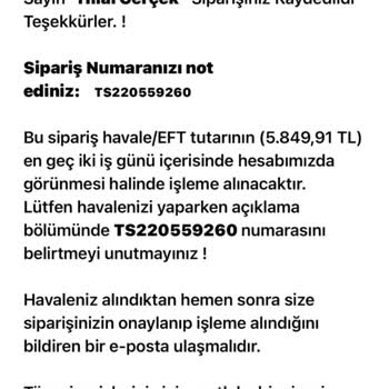 Siparişin Üretimde Uzun Süre Bekletilmesi Ve Kesintisiz İade Talebi