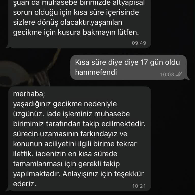 Oykuwear'den Defolu Elbise İadesi İçin Ücret Gecikmesi