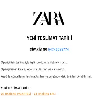 Zara’nın Siparişimin Tek Taraflı İptali Ve Ürün Gönderilmemesi