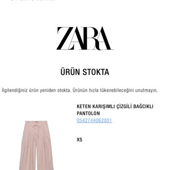 Zara’nın Siparişimin Tek Taraflı İptali Ve Ürün Gönderilmemesi
