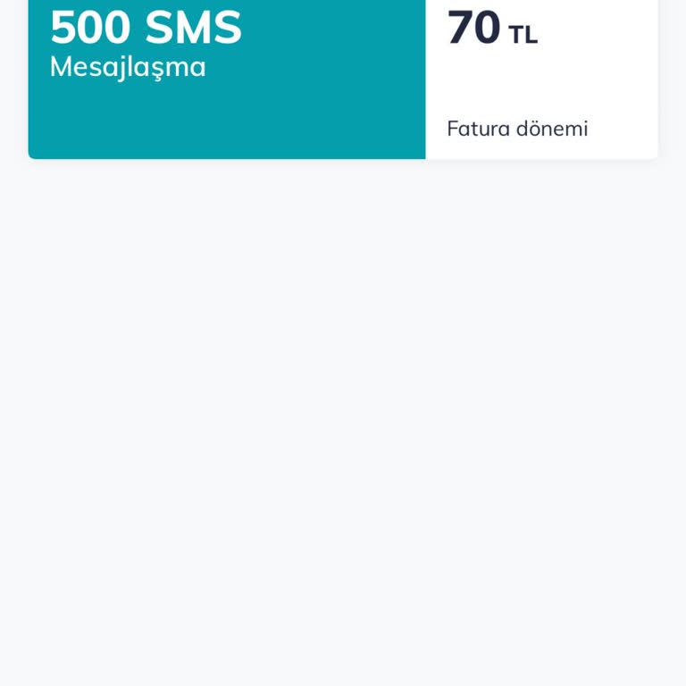 Ek SMS Paketi Satın Alamama Ve Tek Seferlik Kısıtlama