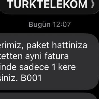 Ek SMS Paketi Satın Alamama Ve Tek Seferlik Kısıtlama